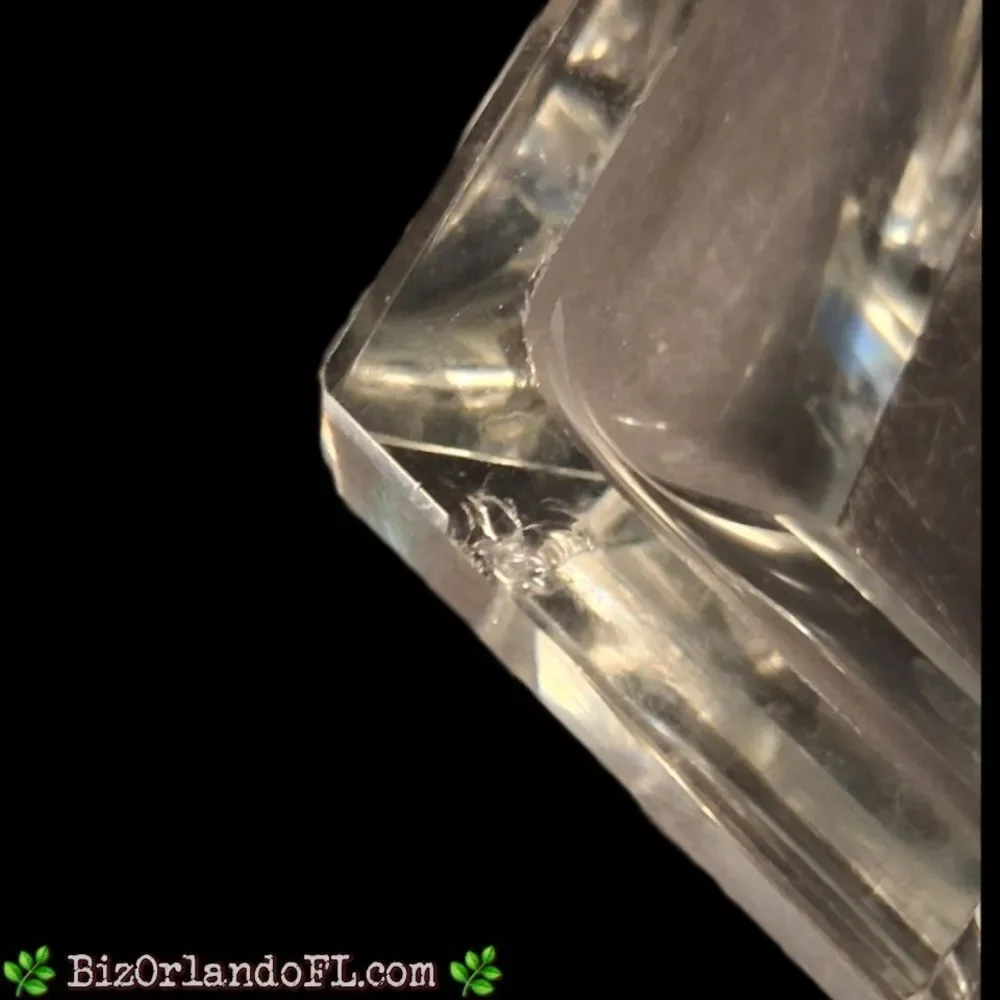 VINTAGE: Diamond Shaped Clear Glass  Cigar Ashtray Heavyweight 2-Slot 1950s RARE
